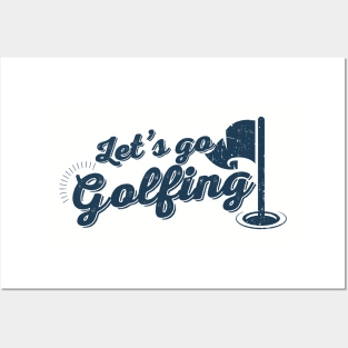 Golfing - Lets Go Golfing Original Posters and Art